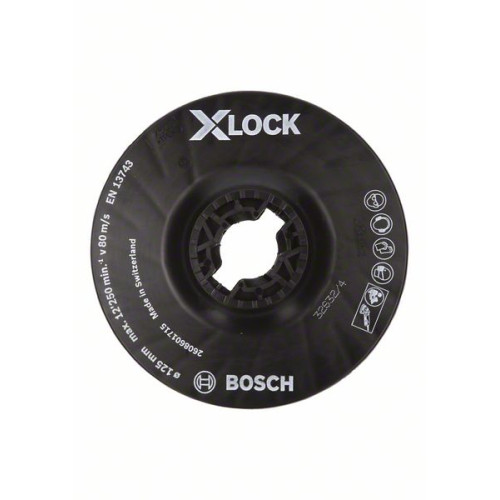 Гумена подложка BOSCH X-LOCK 125 mm мека