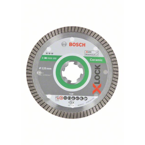 Диамантен диск BOSCH X-LOCK за плочки - 125x22,23x1,4 mm