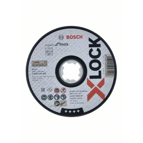 Карбофлексов диск BOSCH X-LOCK Expert for Inox 125x1.6 mm