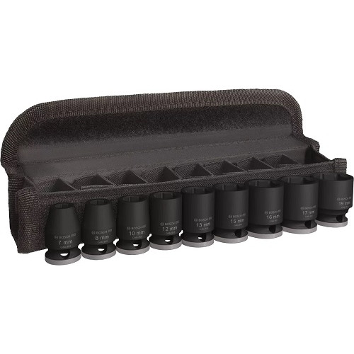 Комплект вложки BOSCH PRO Impact Socket Set, 3/8", 9 броя Комплект вложки BOSCH PRO Impact Socket Set, 3/8", 9 броя