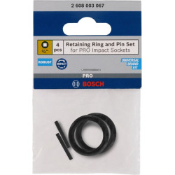 Пръстен и щифт BOSCH PRO за вложки 3/4", 4 броя Пръстен и щифт BOSCH PRO за вложки 3/4", 4 броя
