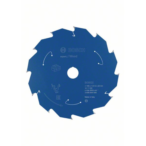 Диск BOSCH Expert for Wood 165x20 mm