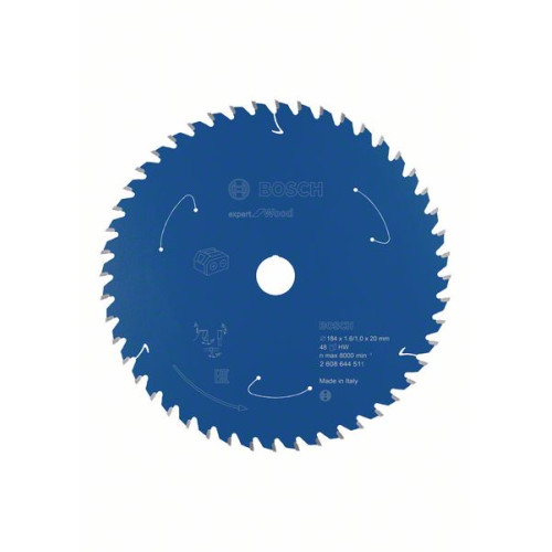 Диск BOSCH Expert for Wood 184x20 mm 48 зъба 