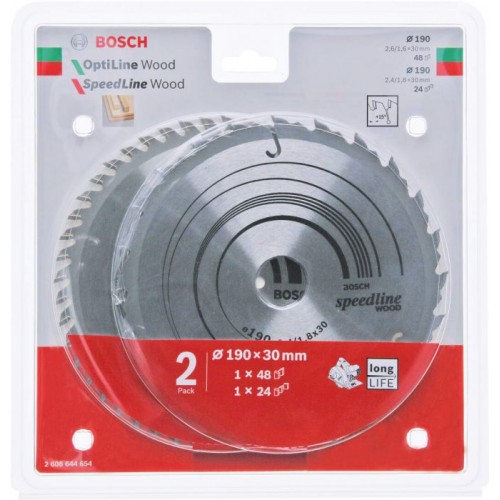 Циркулярни дискове BOSCH for Wood 190 mm