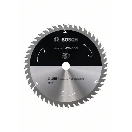 Диск за акумулаторен циркуляр BOSCH 165 mm 48 зъба