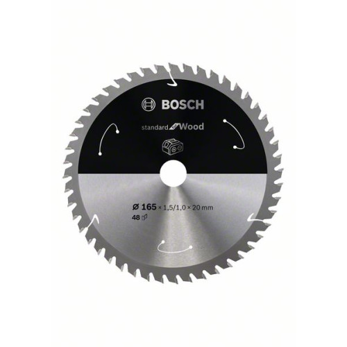 Диск за акумулаторен циркуляр BOSCH 165x20 mm 48 зъба