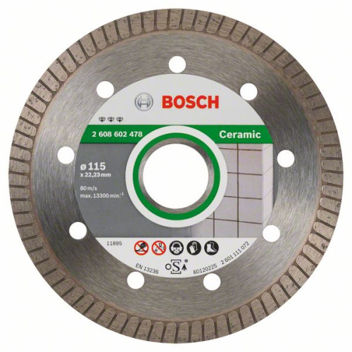 Диамантен диск BOSCH за фаянс Ф115х22.23 Best for Ceramic Extraclean Turbo