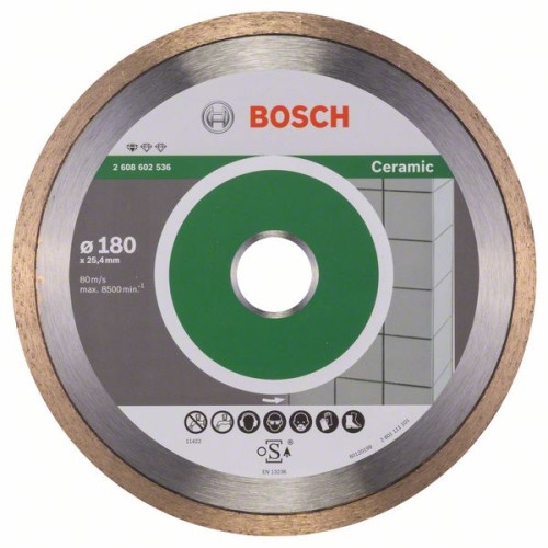 Диамантен диск BOSCH за фаянс Ф180х25.4 Standard for Ceramic