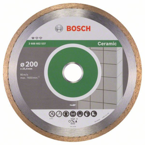 Диамантен диск BOSCH за фаянс Ф200х25.4 Standard for Ceramic