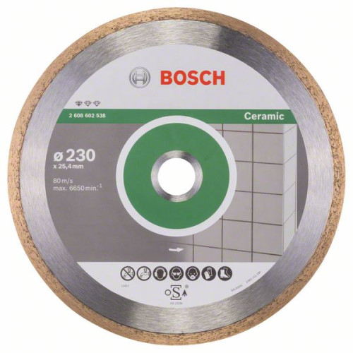 Диамантен диск BOSCH за фаянс Ф230х25.4 Standard for Ceramic