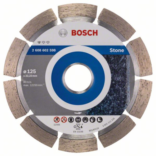 Диамантен диск BOSCH за камък Ф 125х22,23 Standard for Stone