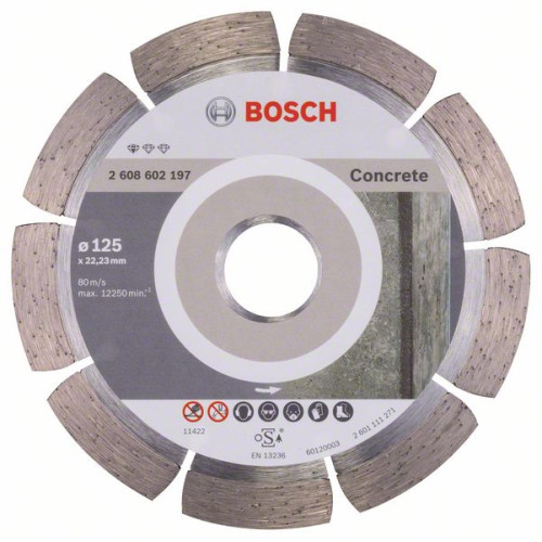 Диамантен диск BOSCH за бетон Ф125х22.23 Standard for Concrete