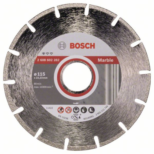 Диамантен диск BOSCH за мрамор Ф115х22.23 Standard for Marble