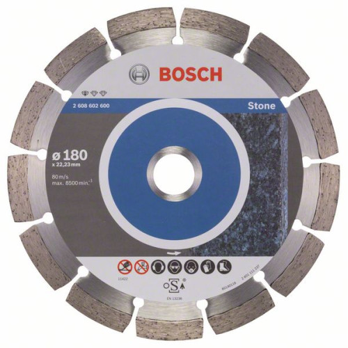 Диамантен диск BOSCH за камък Ф180х22,23 Standard for Stone