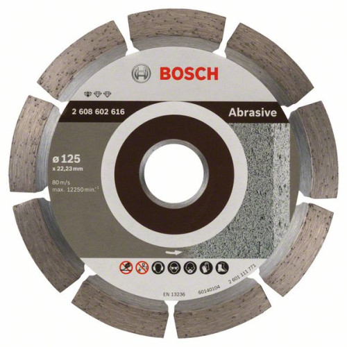 Диамантен диск BOSCH за абразиви Ф125х22.23 Standard for Abrasive