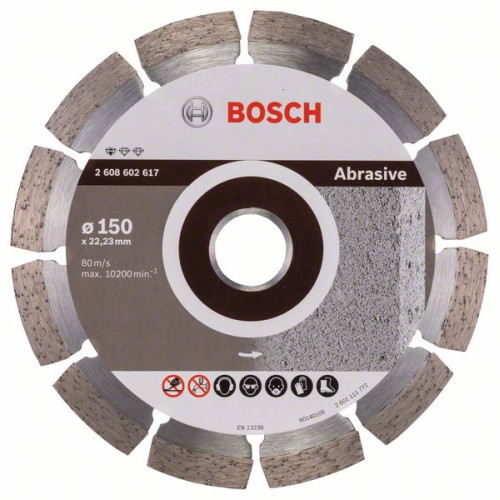 Диамантен диск BOSCH за абразиви Ф150х22.23 Standard for Abrasive