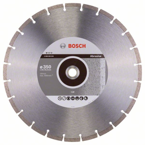 Диамантен диск BOSCH за абразиви Ф350х20-25.4 Standard for Abrasive