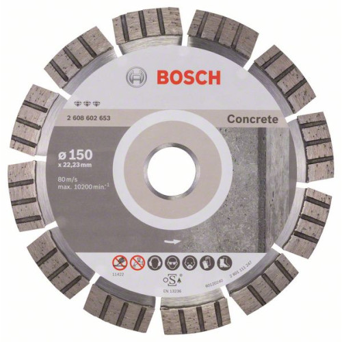 Диамантен диск BOSCH за бетон Ф150х22.23 Best for Concrete