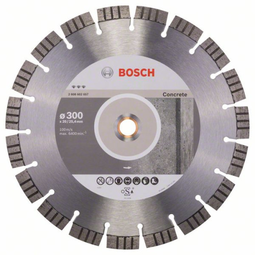 Димантен диск BOSCH за бетон Ф300х20-25.4 Best for Concrete