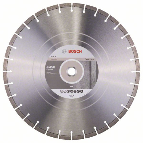 Диамантен диск BOSCH за бетон Ф450х25.4 Best for Concrete