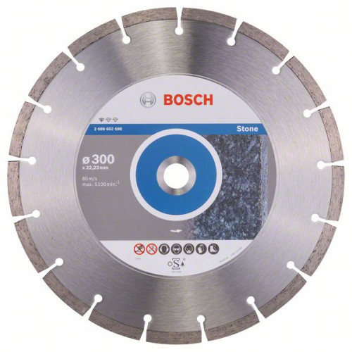 Диамантен диск BOSCH за камък Ф300х22,23 Standard for Stone
