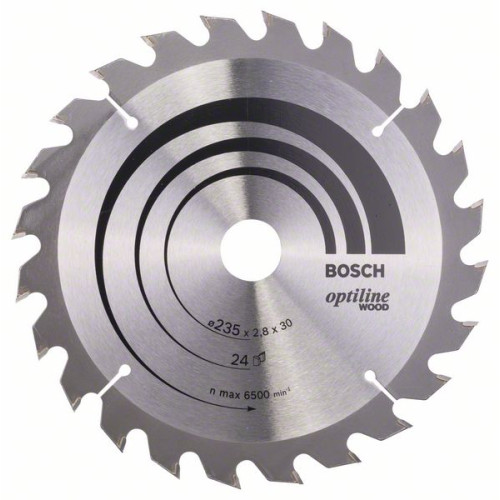 Циркулярен диск BOSCH Ф 235х30 Optiline Wood Z24 Циркулярен диск BOSCH Ф 235х30 Optiline Wood Z24