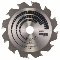 Циркулярен диск  BOSCH Ф150х2.4 Construct Wood Z12