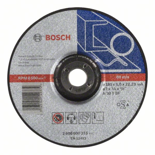 Диск за грубо шлифоване BOSCH Expert for Metal Ф180х6х22.23 Диск за грубо шлифоване BOSCH Expert for Metal Ф180х6х22.23