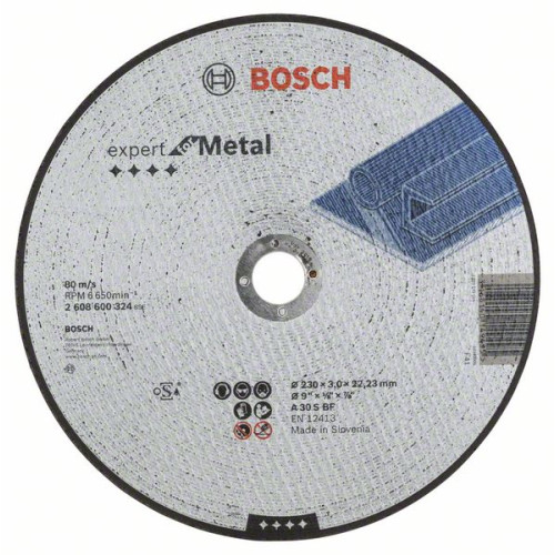 Карбофлексов диск BOSCH за рязане на метал Ф230х3х22.23 expert Карбофлексов диск BOSCH за рязане на метал Ф230х3х22.23 expert