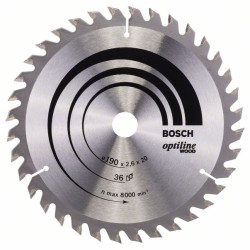 Optiline Wood диск за циркуляр BOSCH - 190 x 20/16 x 2,6 mm Optiline Wood диск за циркуляр BOSCH - 190 x 20/16 x 2,6 mm