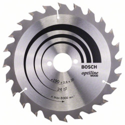Optiline Wood диск за циркуляр BOSCH - 190 x 30 x 2,6 mm Optiline Wood диск за циркуляр BOSCH - 190 x 30 x 2,6 mm