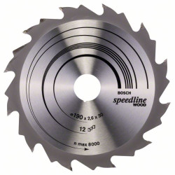 Speedline Wood диск за циркуляр BOSCH - 190 x 30 x 2,6 mm Speedline Wood диск за циркуляр BOSCH - 190 x 30 x 2,6 mm