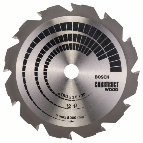 Construct Wood диск за циркуляр BOSCH - 190x20/16x2,6 mm Construct Wood диск за циркуляр BOSCH - 190x20/16x2,6 mm