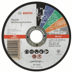 Диск за рязане Rapido Multi Construction BOSCH, 125 mm Диск за рязане Rapido Multi Construction BOSCH, 125 mm