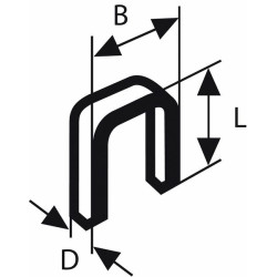 Скоба TK40 20G BOSCH 1,2/20 mm Скоба TK40 20G BOSCH 1,2/20 mm