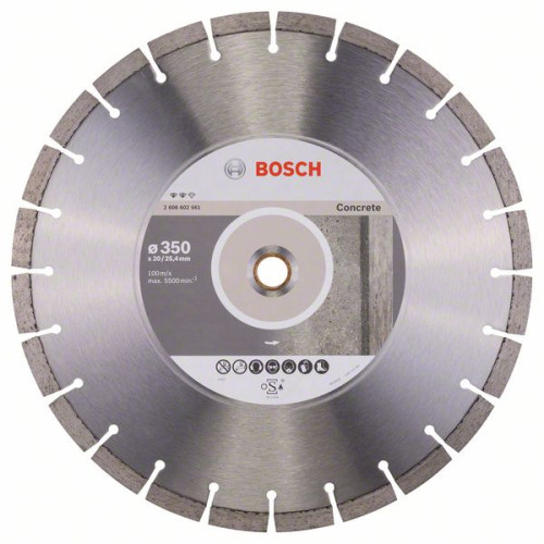 Диамантен диск за рязане Expert for Concrete BOSCH 350 mm Диамантен диск за рязане Expert for Concrete BOSCH 350 mm