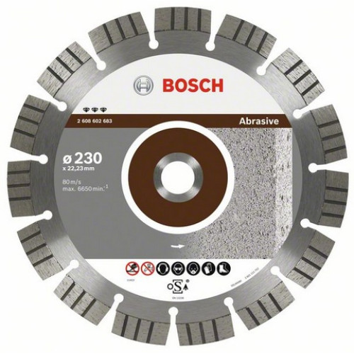 Диамантен диск BOSCH за абразиви Ф230х22.23 Best for Abrasive
