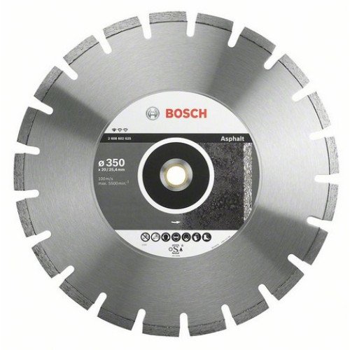 Диамантен диск BOSCH за асфалт Ф350х20-25.4 Standard for Asphalt Диамантен диск BOSCH за асфалт Ф350х20-25.4 Standard for Asphalt