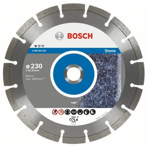 Диамантен диск BOSCH за камък Ф230х22,23 Standard for Stone